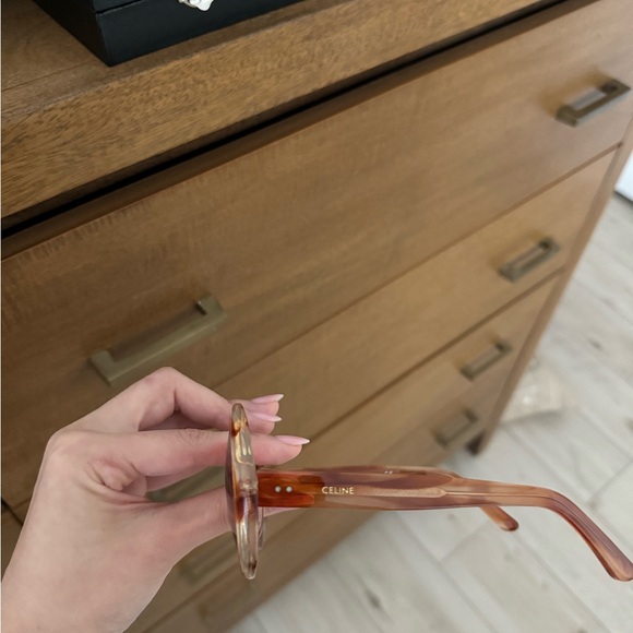 CELINE orange circle sunglasses - Picture 3 of 6
